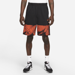 Men's - Nike Club FT WCF Shorts - Team Orange/Black