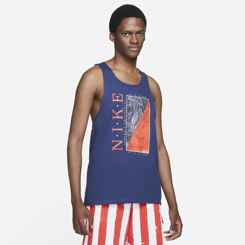 

Nike Mens Nike NSW Tank RWD - Mens Navy/Red Size XXL