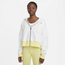 Nike Charm Trend Fleece Full-Zip Hoodie - Women's Yellow/White