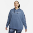 Nike Therma Camo Fleece Hoodie Plus - Women's Blue