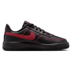 Boys' Preschool - Nike Force 1 Low LV8 3 Lace - Black/Black/Univ Red