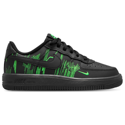 Boys' Preschool - Nike Air Force 1 - Black/Green Strike/Vivid Purple