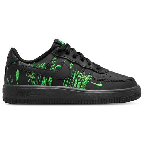  - Nike Air Force 1 - Black/Green Strike Vivid Purple