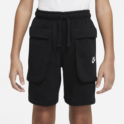 Boys' Grade School - Nike Club Cargo Shorts - Black/White