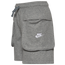 Nike Club Cargo Shorts - Boys' Grade School Grey/White