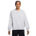 Nike Studio Fleece Oversized Crew - Nike Black/Birch Heather