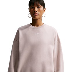 Women's - Nike Studio Fleece Oversized Crew - Cream Ii/Sail