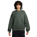 Nike Studio Oversized Fleece Crew - Nike White/Green