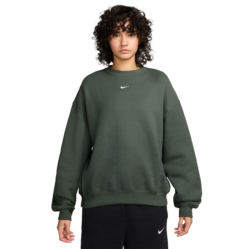  - Nike Studio Oversized Fleece Crew - Green/White