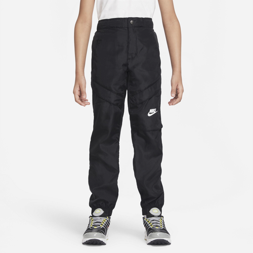 

Nike Boys Nike Woven Utility Pants - Boys' Grade School Black/White Size L