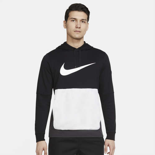 

Nike Mens Nike Therma Fleece Full-Zip SC 1 - Mens Black/White/White Size XL