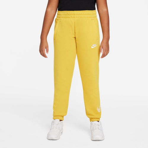 

Nike Girls Nike Fitted Energy Pants - Girls' Grade School Yellow/White Size XL