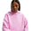 Nike Studio Fleece Oversized Crew - Women's Sail/Pink Rise