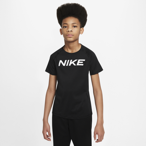 

Nike Boys Nike Dri-Fit Short Sleeve Top - Boys' Grade School Black Size XL