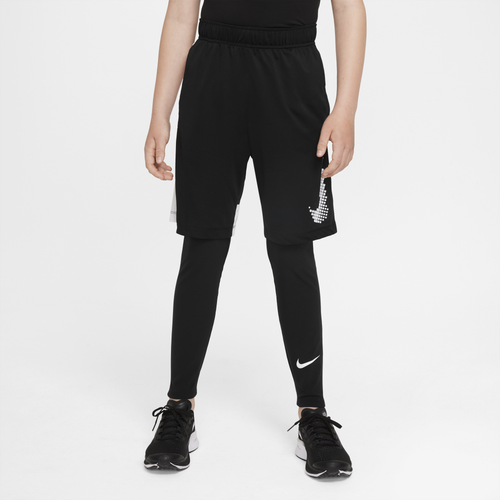 

Nike Boys Nike Dri-Fit Tights - Boys' Grade School Black/White Size L