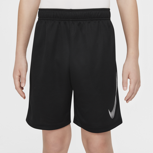 

Nike Boys Nike Dri-Fit HBR Short - Boys' Grade School Black/White Size M