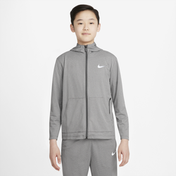 Boys' Grade School - Nike Poly+ Full-Zip Hoodie - Carbon Heather