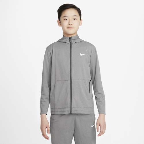 

Nike Boys Nike Poly+ Full-Zip Hoodie - Boys' Grade School Carbon Heather Size XL