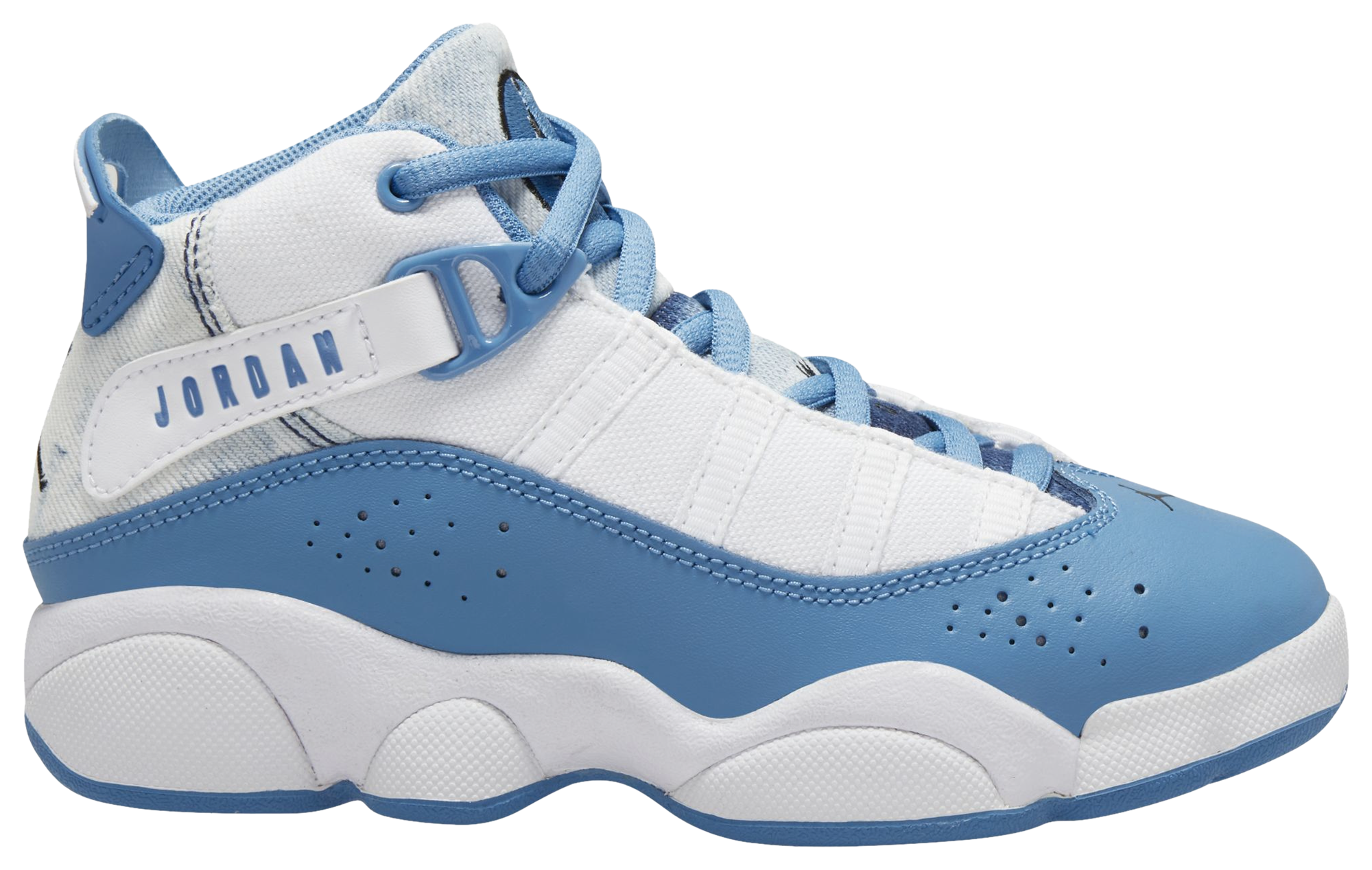 blue and white 6 rings jordans