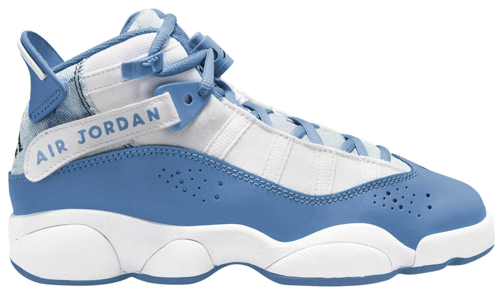 blue and white 6 rings jordans