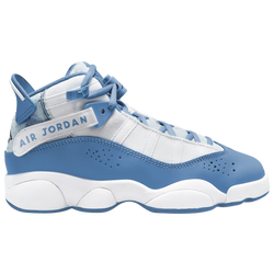 Boys' Grade School - Jordan 6 Rings - White/Dutch Blue