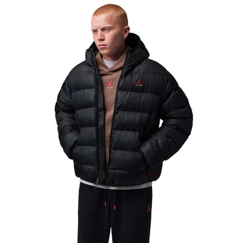  - Jordan Brooklyn Puffer Jacket - Black/Uni Red