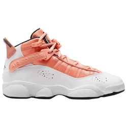 Boys' Grade School - Jordan 6 Rings - Lt Madder Root/White/Black