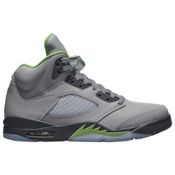 Men's - Jordan Retro 5 - Silver/Green/Grey