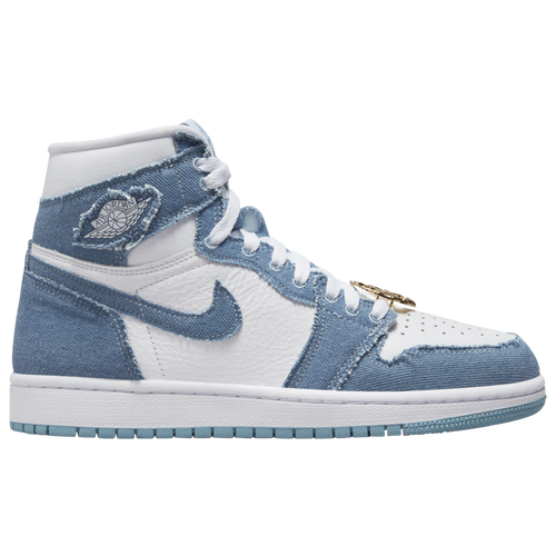 

Jordan Womens Jordan Retro 1 High OG - Womens Basketball Shoes White/Blue Size 12.0