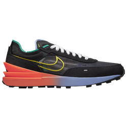 Men's - Nike Waffle One  - Black/Hyper Crimson/Yellow Strike