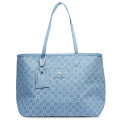 Adult - Jordan Monogram Tote Bag - Denim/Blue/White
