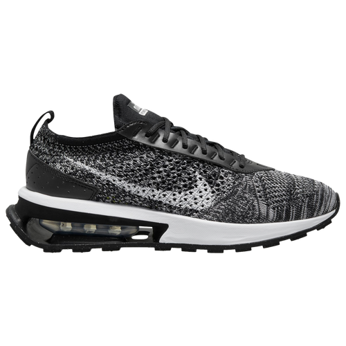 Shop Nike Womens  Air Max Flyknit Racer In Black/white