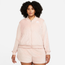 Nike Air Velour Plus Sized Jacket - Women's Pink Oxford/White