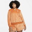 Nike Air Velour Plus Sized Jacket - Women's Orange/White