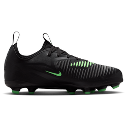 Boys' Grade School - Nike Phantom 6 Low Academy FG/MG - Black/Illusion Green/Black