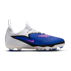 Boys' Grade School - Nike Phantom 6 Low Academy FG/MG - White/Racer Blue/Pink Blast