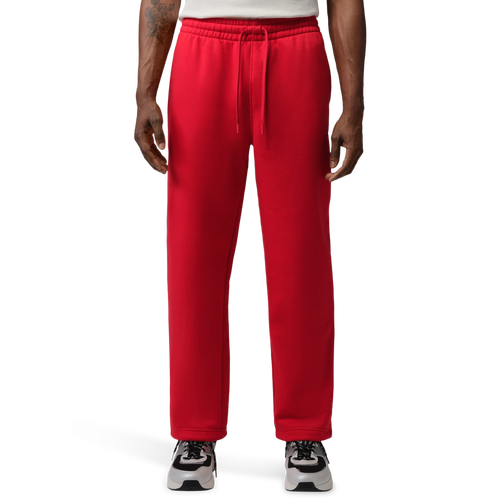 Jordan Mens Brooklyn Fleece Open Hem Pant - - Red Size 3XL