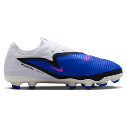 Boys' Grade School - Nike JR Phantom 6 Low Pro FG/MG - Pink Blast/Racer Blue/White