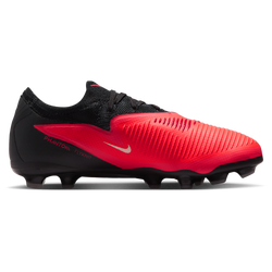 Boys' Grade School - Nike JR Phantom 6 Low Pro FG/MG - Bright Crimson/Black/Bright Crimson