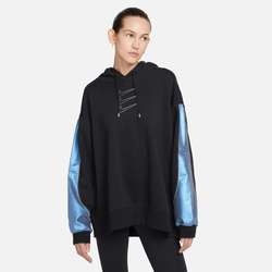 Women's - Nike Plus Size Fleece Hoodie - Black/Black