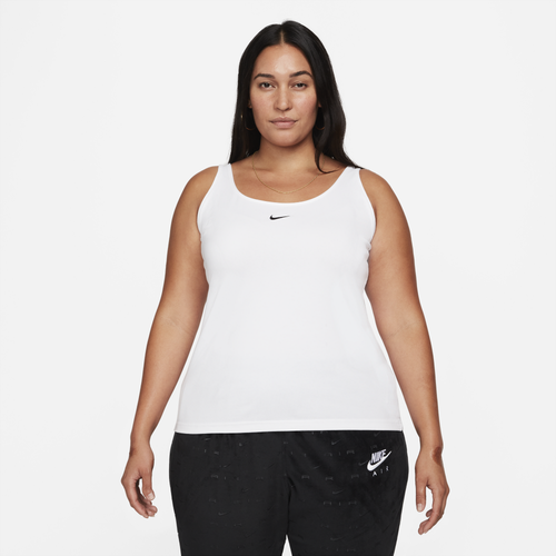 Shop Nike Womens  Plus Sized Essential Cami Tank In White/white