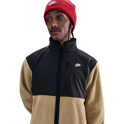 Men's - Nike Club Winterized Jacket - Parachute Beige/Black