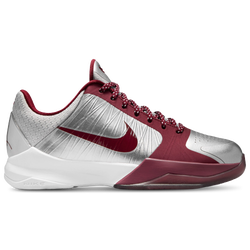 Boys' Grade School - Nike Kobe V - Metallic Silver/Maroon