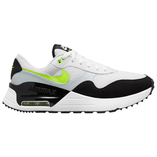 

Nike Mens Nike Air Max System - Mens Running Shoes White/Volt/Black Size 8.5