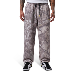 Men's - Jordan Brooklyn Realtree Fleece Open-Hem Pant - White/Bright Citron