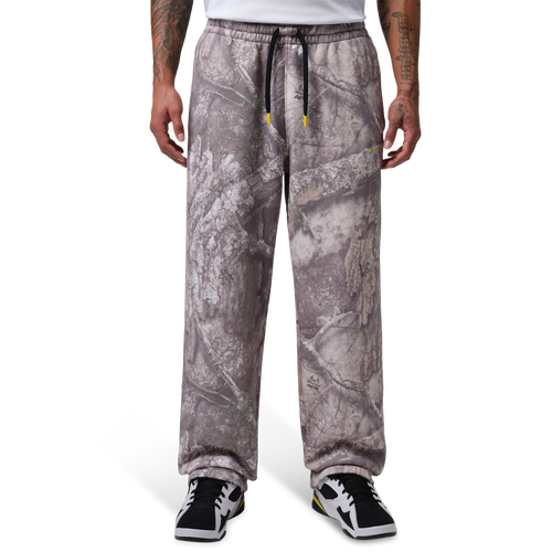  - Jordan Brooklyn Realtree Fleece Open-Hem Pant - White/Bright Citron