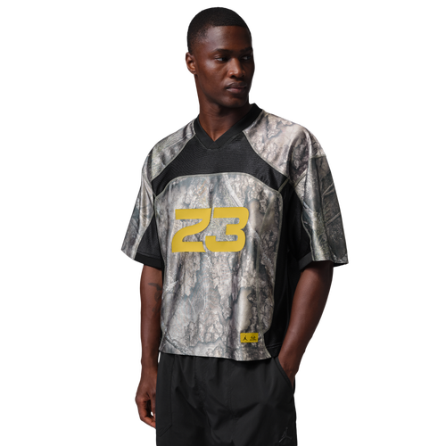 - Jordan Brooklyn Realtree Jersey Top - White/Black Bright Citron