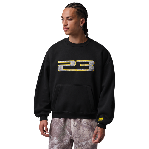  - Jordan Brooklyn Realtree Fleece Crew - Black/Bright Citron