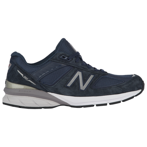 

New Balance Mens New Balance 990v5 - Mens Running Shoes Navy/Silver Size 9.0