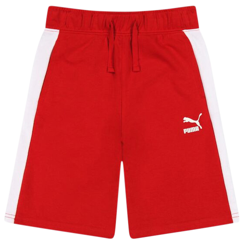 

Boys PUMA PUMA T7 Shorts - Boys' Grade School Red/White Size XL